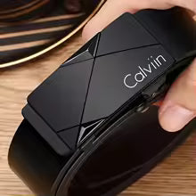 Elegant men's PU leather belt